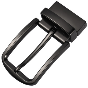Fivela de Cinto Masculina Sólida Reversível com Fivela de Pino Rotativa de 34mm para Acessórios de Cintos de Couro - Product Image 2