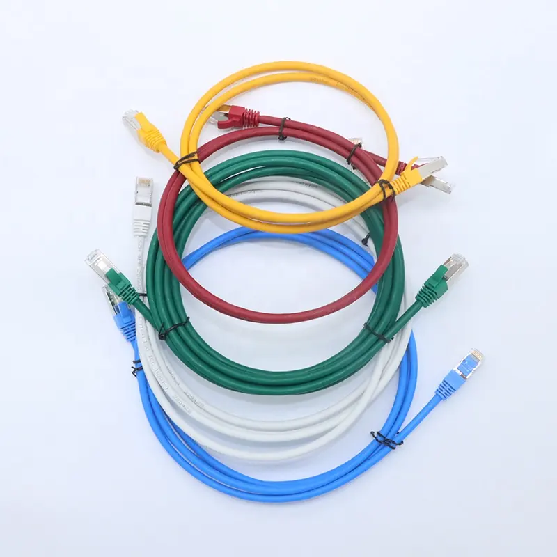 Patch Cord Cat6a Cat6e Cat6 SFTP STP SSTP 1m 2m 3m 5m 7m 10m 15m 20m RJ45 injection mould network ethernat lan jumper cable