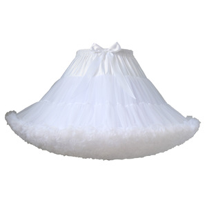 <span class=keywords><strong>Jupon</strong></span> plissé en tulle à deux couches pour femme, blanc et <span class=keywords><strong>noir</strong></span>, jupe <span class=keywords><strong>tutu</strong></span> bouffante de fête, crinoline, jupe <span class=keywords><strong>tutu</strong></span> intérieure avec bustle - Product Image 4