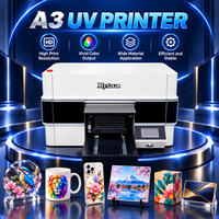 Imprimante UV à plat A3 pour l'impression d'étiquettes métalliques, machine d'impression numérique UV pour les signalétique, les ateliers et les studios