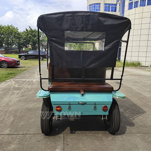 Luxury 4 Passenger Electric Vintage Classic Car Retro Antique Sightseeing Shuttle Vehicle <b>for</b> Tourist Attraction Wedding Club - Product Image 3