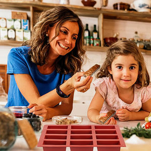 חם מכירה חם 12 מלבן גרידה סיליקון שוקולד בר עוגת עובש ללא מקל סיליקון ממתק עובש אפיה - Product Image 5