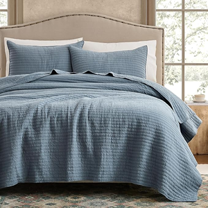 Vente en gros d'usine, ensemble de literie matelassé en coton 100% solide, 4 pièces, tissé, résistant à l'usure, tailles personnalisées, pour la maison et l'hôtel - Product Image 1