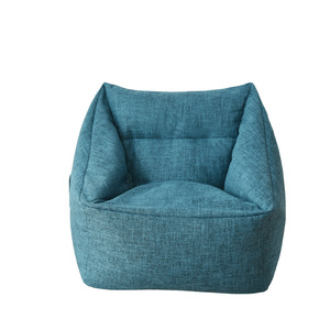High-End Linen Pink <strong>Grey</strong> Adult <strong>Bean</strong> <strong>Bags</strong> Huge Lounger Giant Cover Without <strong>Beans</strong> - Product Image 3