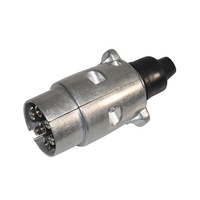 Pièces de camion de remorque robuste connecteur de camion de remorque à 7 broches convertisseur de remorque en nickel plaqué pour camion