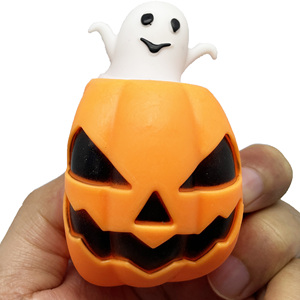 Juguetes Divertidos para Aliviar el Estrés, Juguetes Blandos de TPR con Forma de Calabaza de Halloween, Juguete de Descompresión para Apretar - Product Image 2