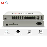 Commutateur géré FortiSwitch 224E PoE 24 ports Gigabit Ethernet L2 L3 avec 12 ports PoE Plus Contrôle d'accès au réseau