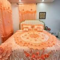 Juego de Edredón de Lujo Bordado de 12 Piezas para Boda con Cortinas a Juego, Tamaño King, OEM ODM, Venta al Por Mayor
