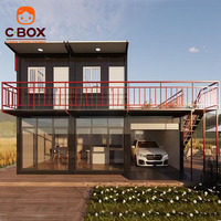 Motel Cbox à isolation thermique, hôtel préfabriqué à double étage, conteneur détachable à 2 niveaux pour hébergement routier et séjour touristique