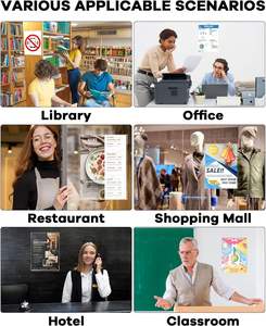 ที่ใส่ป้ายอะคริลิกติดผนังพร้อมเทปกาว<span class=keywords><strong>8</strong></span>แพ็คขนาด<span class=keywords><strong>8</strong></span>.5x11นิ้ว - Product Image 5