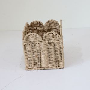 RECTANGLE PAPER WEAVING HAMPER Woven Hanging Paper <b>Rope</b> <b>Basket</b> Woven <b>Storage</b> <b>Basket</b> - Product Image 3