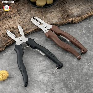 คีมตัดเกาลัดสแตนเลส 2 ชิ้น อุปกรณ์ครัวสำหรับแกะเปลือกเกาลัดและวอลนัท - Product Image 1