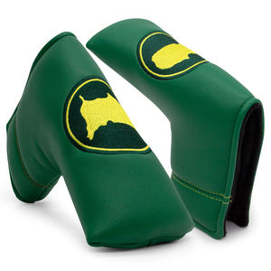 Housse de putter de golf magnétique à livraison rapide, en cuir brodé avec logo, personnalisée pour tête de putter de type blade - Product Image 1
