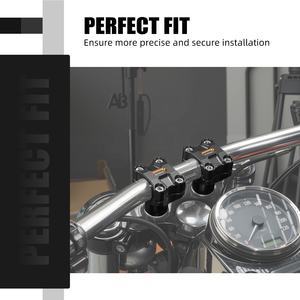 NICECNC Rehausseurs de guidon en aluminium 2 "pour barre 1.25" pour Harley Dyna <span class=keywords><strong>CVO</strong></span> Fat Bob FXDFSE FXDFSE2 Fat Bob FXDF Low Rider FXDL - Product Image 6