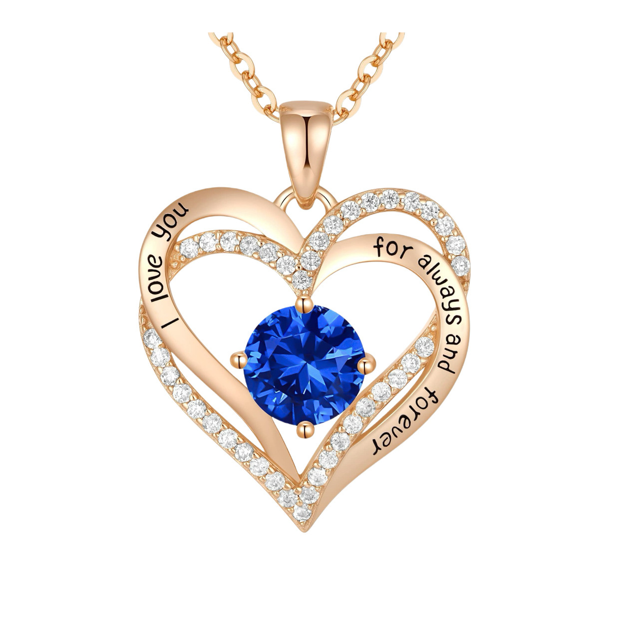 Rose gold blue diamond