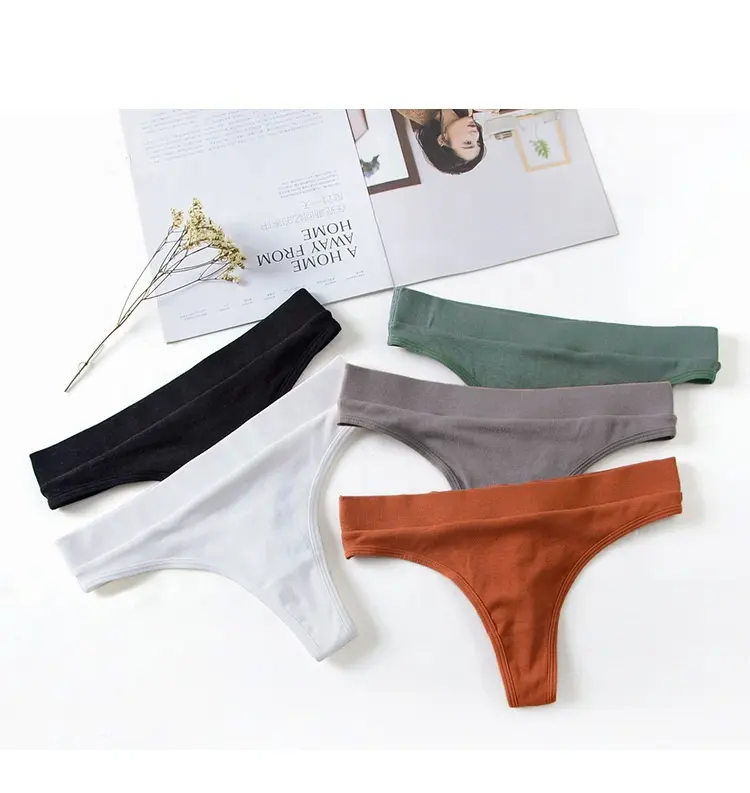 high quality New Women's Panties Cotton Sexy Thong Soft Low-waist G-String Breathable Comfortable Fashion Thong