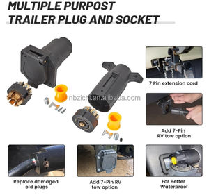 <span class=keywords><strong>7</strong></span>-Pins Mannelijke En Vrouwelijke Aanhangwagenconnector Voertuigzijde En Aanhangwagenuiteinde <span class=keywords><strong>7</strong></span>-weg Aanhangwagenstekker <span class=keywords><strong>7</strong></span>-polige Platte Kabelboomconnector - Product Image 6