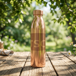 <b>Plain</b> Copper Classic Design Reusable Eco-Friendly Leakproof Secure Cap Portable <b>Water</b> <b>Bottle</b> for Outdoor Home Gym Office Travel - Product Image 5
