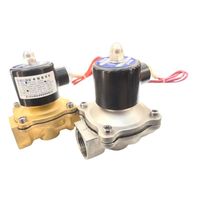 Vanne solénoïde à commande directe à 2 voies normalement fermée 2W Mini DC12V/24V AC110V/220V en acier inoxydable DN25-DN50