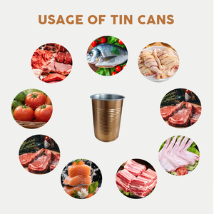Barattolo di Latta Vuoto Rotondo Personalizzato 73mm*113mm per Tonno/Prosciutto/Carne di Pollo - Produzione Diretta - Product Image 3