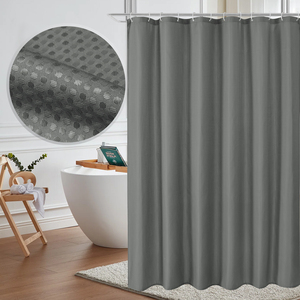 <span class=keywords><strong>Rideau</strong></span> de salle de bain imperméable à pois jacquard épaissi à motif <span class=keywords><strong>nid</strong></span> <span class=keywords><strong>d</strong></span>'<span class=keywords><strong>abeille</strong></span> blanc en <span class=keywords><strong>nid</strong></span> <span class=keywords><strong>d</strong></span>'<span class=keywords><strong>abeille</strong></span> - Product Image 3