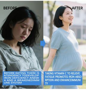 Suplemen Multivitamin Prenatal pabrik sumber paus hidup dengan besi, <span class=keywords><strong>Vitamin</strong></span> C/A/B & asam folat-OEM ODM Label pribadi - Product Image 5