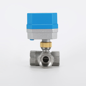 Vanne à bille électrique à trois voies pour systèmes de conduits CVC, étanchéité bidirectionnelle avec commande à trois lignes - Product Image 5