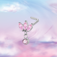 Boucles d'oreilles clous hélice classiques en acier inoxydable avec zircone cubique, motifs papillon, étoile, lune, design personnalisé pour les boutiques de bijoux