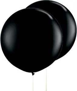 2022 नई आगमन मोटी दौर काले गुब्बारे विशालकाय लेटेक्स गुब्बारे के लिए 36 इंच लिंग प्रकट आश्चर्य पार्टी सजावट