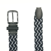 Cinturón Elástico Ajustable Trenzado con Hebilla de Aleación, Cómodo y Suave, para Camping, Senderismo, Moda Casual, Decoración, Banda Elástica