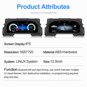 หน้าปัดดิจิตอล NaviHua รุ่นใหม่ ขนาด 12.3 นิ้ว ระบบ Linux รองรับ Carplay พร้อมมาตรวัดความเร็วแบบ LCD สำหรับรถยนต์ Toyota Tundra ปี 2015-2019 - Product Image 5