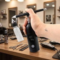 Airbrush Tembaga ABS Isi Ulang Bebas Perawatan Tekanan Tinggi (High-PSI) untuk Perawatan Rambut dan Kulit, Dilengkapi Trigger Aksi Ganda