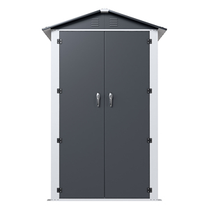 Abri <span class=keywords><strong>de</strong></span> <span class=keywords><strong>jardin</strong></span> en métal durable, rangement extérieur pour outils <span class=keywords><strong>de</strong></span> pelouse, armoire étanche avec portes sécurisées, assemblage facile, résistant aux rongeurs - Product Image 2