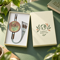 Câble USB promotionnel multi-embouts pour événements sur le thème de la vertu, avec boîte cadeau vert botanique, câble de charge USB