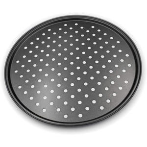Molde para Pizza Antiadherente de Acero al Carbono de 11'' con Diseño Perforado, Bandeja Plana para Hornear Pizza, Accesorios de Cocina - Product Image 1
