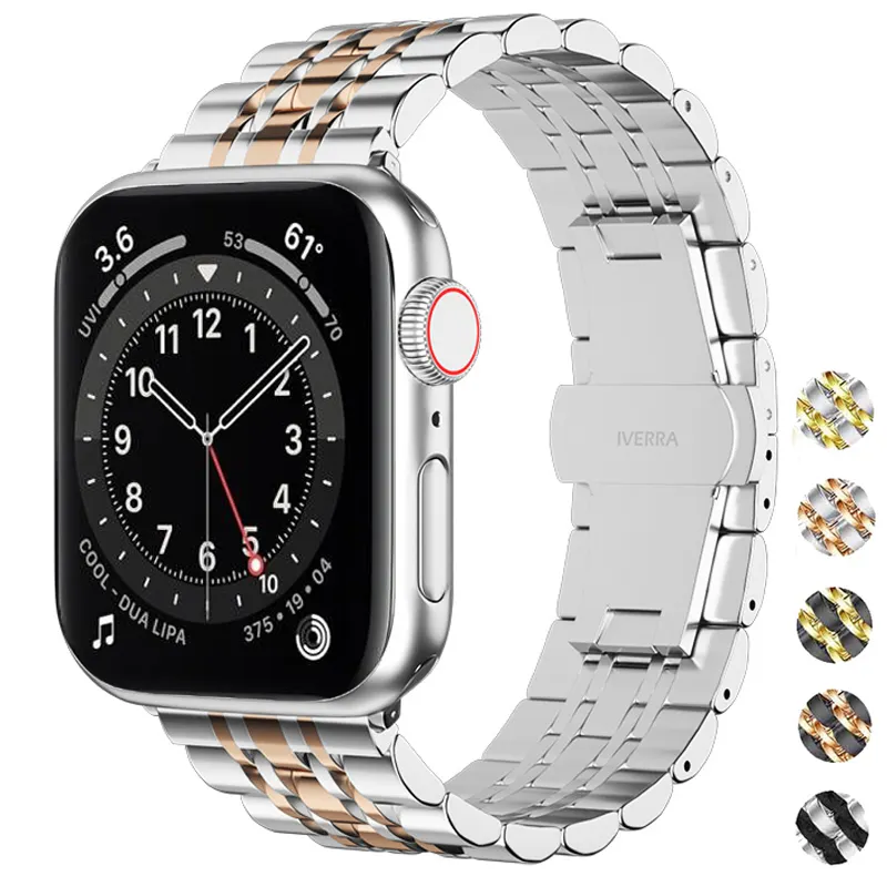 Dropshipping Metal Watch Band for Iwatch Series 8 7 6 5 4 Stainless Steel Strap for Apple Watch Ultra 49mm 44mm 45mm 40mm 41mm