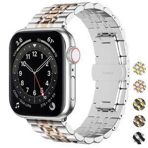 Bracelet de montre en métal pour iWatch Series 8 7 6 5 4, bracelet en acier inoxydable pour <span class=keywords><strong>Apple</strong></span> <span class=keywords><strong>Watch</strong></span> <span class=keywords><strong>Ultra</strong></span> 49 mm 44 mm 45 mm 40 mm 41 mm - Product Image 1