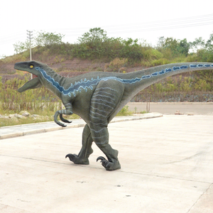 Disfraz de dinosaurio animatrónico que camina con piernas ocultas realistas populares para espectáculo de desfile - Product Image 4