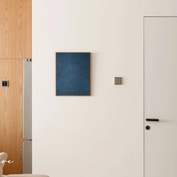 Peintures et décorations murales, peinture à l'huile texturée peinte à la main, art mural décoratif, style médiéval, cadre en bois massif, motif abstrait