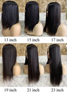 隐形发际线超薄人发上衣100% 手工制作注射柔软全pu皮肤底假发女长款 - Product Image 6