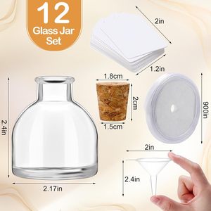 Vente en gros de 100 bouteilles de vin, whisky, vodka, tequila en verre transparent haut de gamme de 50/100/150/200/250 ml avec bouchon en liège et impression sérigraphique - Product Image 2