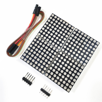 1 2 4 8 bits 2*2 2*4 bits MAX7219 Módulo de matriz de puntos Módulo de pantalla LED Microcontrolador de control LH