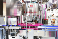 Machine d'étiquetage automatique rotative pour bouteilles d'eau et canettes de boissons, avec colle thermofusible OPP