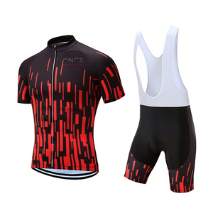 Conjunto de Jersey y Culotte de Ciclismo al Por Mayor de la Mejor Calidad, Transpirable, Ecológico, de Secado Rápido, con Impresión de Logotipo Personalizado - Product Image 1