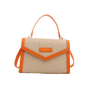 2024 nouveauté été paille tissé femme sacs à main dames rabat sacs à bandoulière pour les femmes - Product Image 4