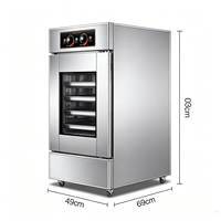 Armoire de fermentation professionnelle à 6 plateaux en acier inoxydable, machine à levage de pâte avec contrôle de la température et de l'humidité, équipement de boulangerie