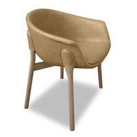 Fauteuil en tissu kaki clair pour hôtel et restaurant, chaise à toucher chaud, support ergonomique, pieds coniques solides, chaise de salon pour hôpital