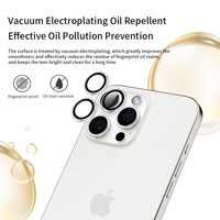 Protecteur d'objectif de caméra transparent en cristal pour iPhone 16 Pro Max protecteur de verre de lentille de caméra de téléphone portable pour iPhone 16 Pro iPhone 16