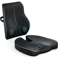 Chaise de bureau, siège de voiture, coussin ergonomique pour le coccyx, coussin de soutien dorsal, coussin en mousse à mémoire de forme, coussin orthopédique pour le soulagement