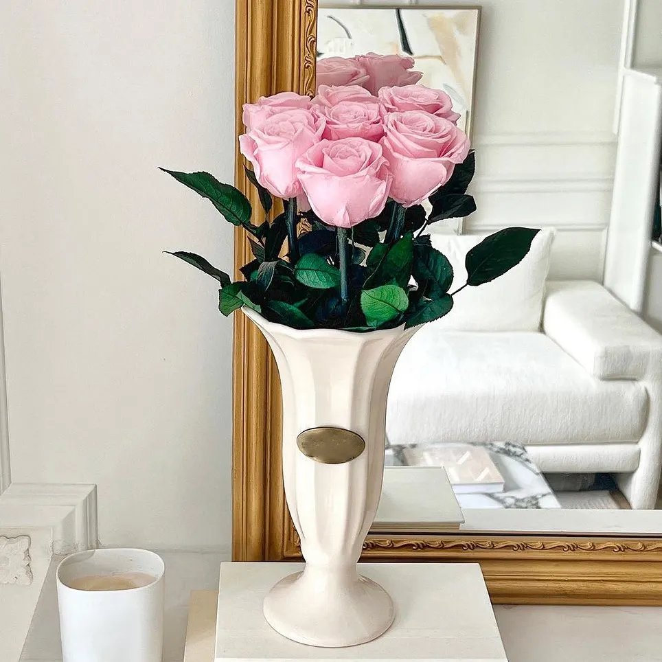 Groothandel Onsterfelijke Bloem Boeket 7Pc Infinity Rose Venus Eeuwige Rosas Conserva 'S Et Fleur Geconserveerde Rozen Met Stengel Voor Geschenken